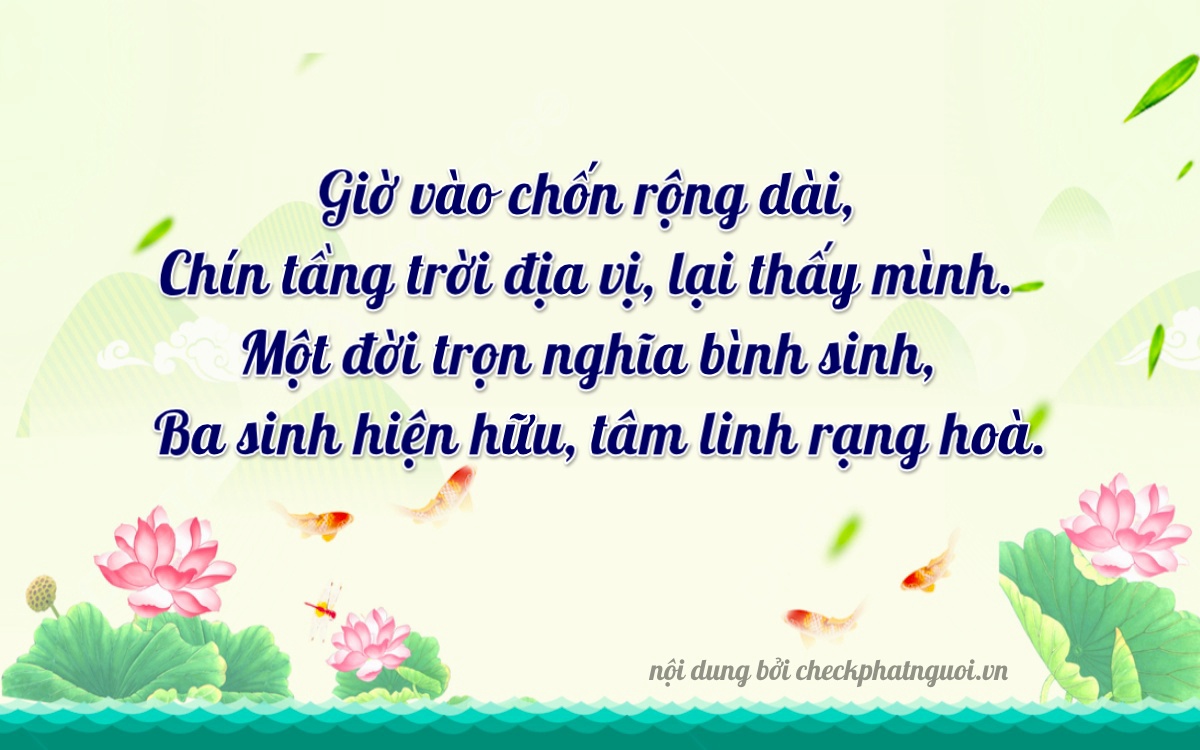 Bài thơ ý nghĩa cho <b>biển số 000913</b> tại website checkphatnguoi.vn