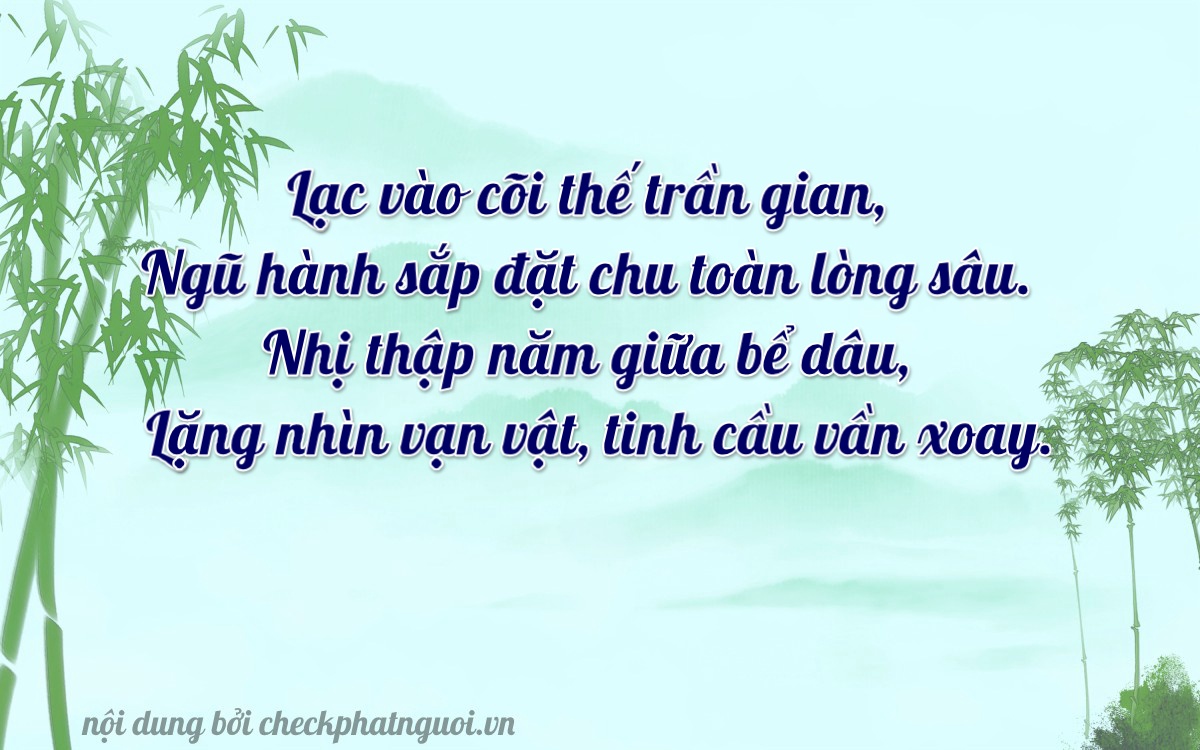 Bài thơ ý nghĩa cho <b>biển số 00505</b> tại website checkphatnguoi.vn