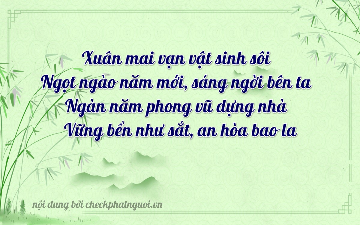 Bài thơ ý nghĩa cho <b>biển số 01239</b> tại website checkphatnguoi.vn