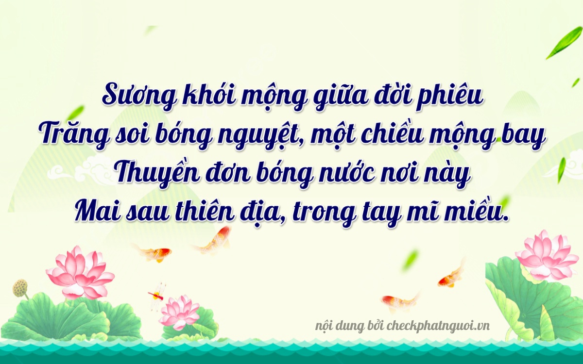 Bài thơ ý nghĩa cho <b>biển số 01701</b> tại website checkphatnguoi.vn