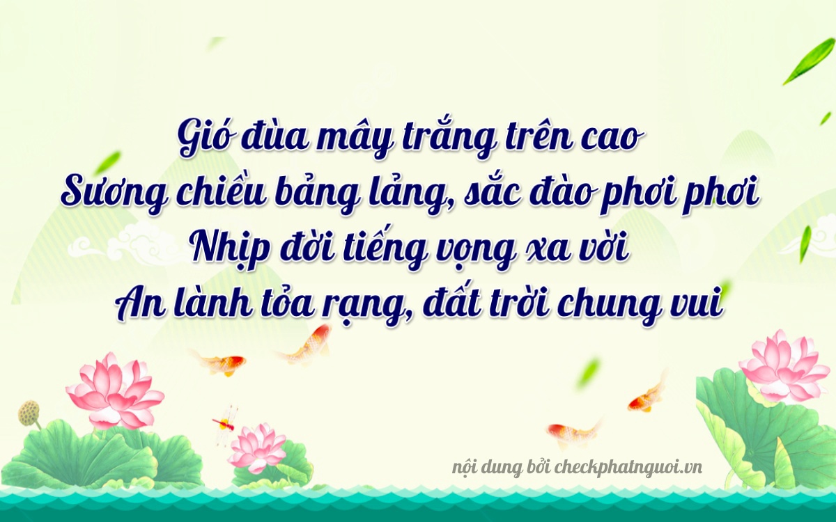 Bài thơ ý nghĩa cho <b>biển số 0203</b> tại website checkphatnguoi.vn