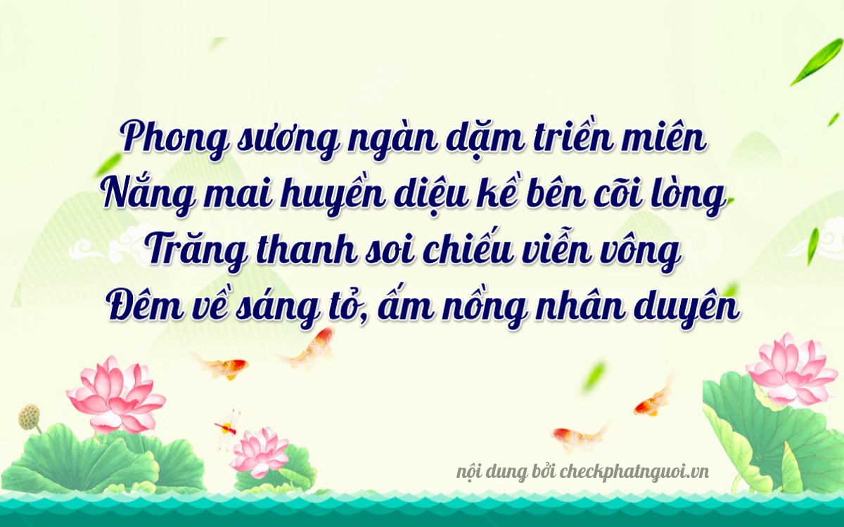 Bài thơ ý nghĩa cho <b>biển số 02796</b> tại website checkphatnguoi.vn