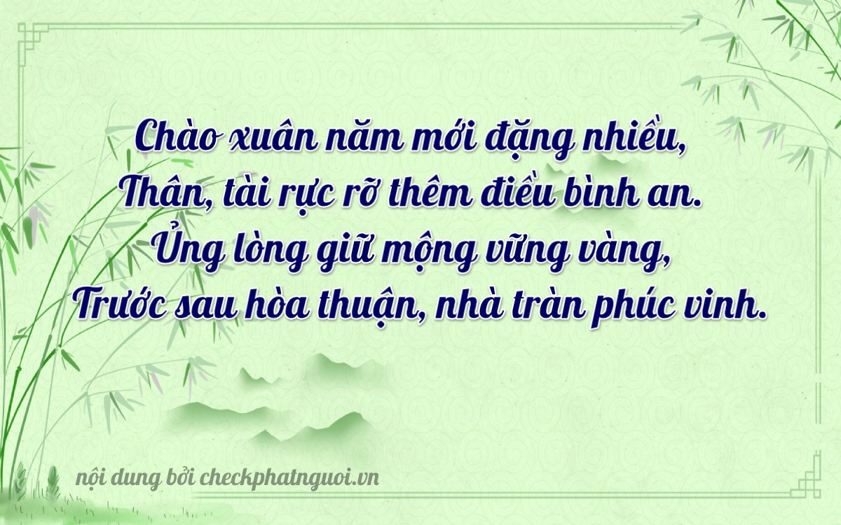 Bài thơ ý nghĩa cho <b>biển số 03136</b> tại website checkphatnguoi.vn