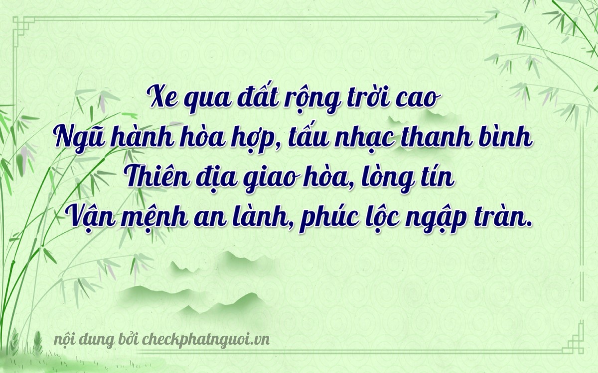 Bài thơ ý nghĩa cho <b>biển số 03162</b> tại website checkphatnguoi.vn