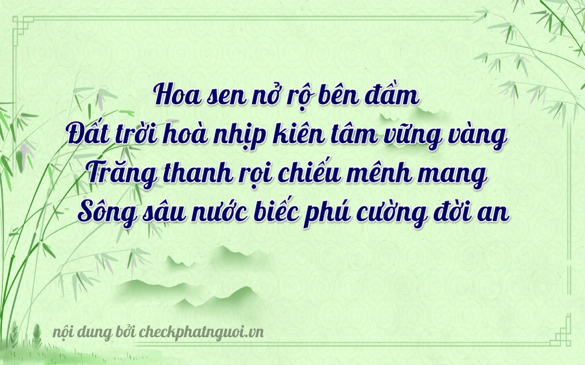 Bài thơ ý nghĩa cho <b>biển số 03196</b> tại website checkphatnguoi.vn