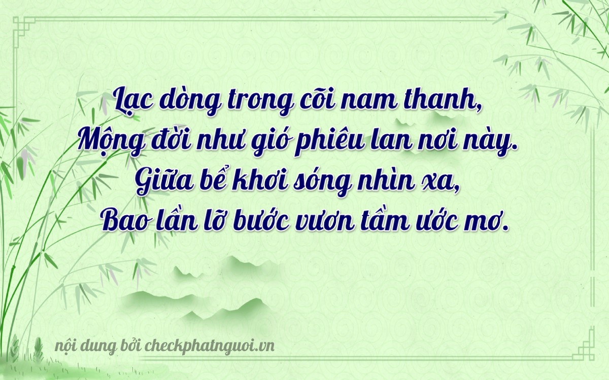 Bài thơ ý nghĩa cho <b>biển số 03302</b> tại website checkphatnguoi.vn