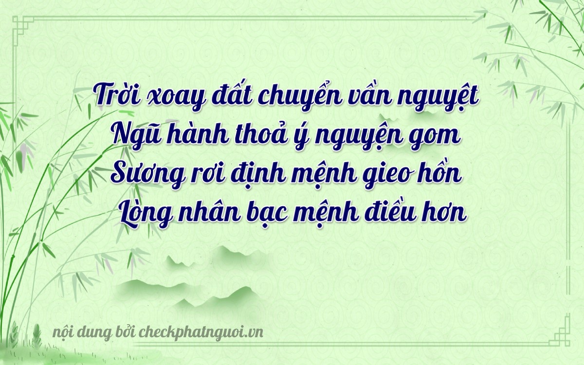 Bài thơ ý nghĩa cho <b>biển số 03501</b> tại website checkphatnguoi.vn