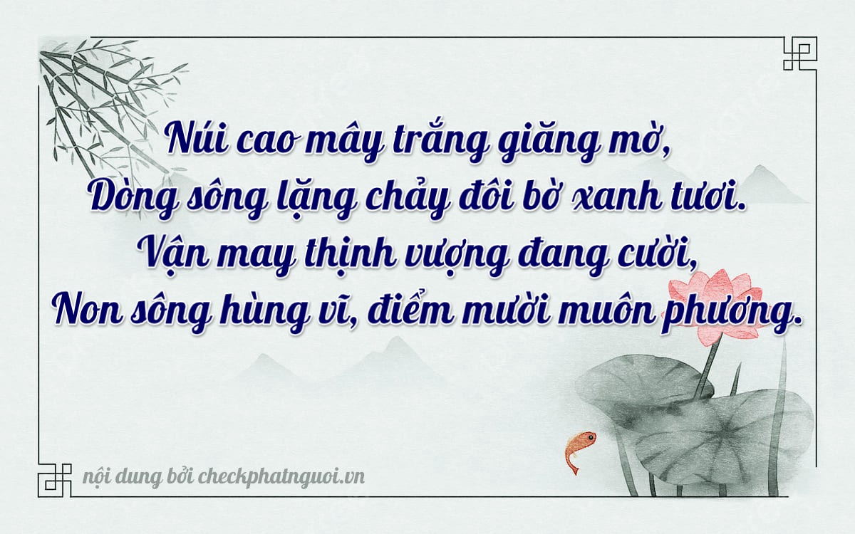 Bài thơ ý nghĩa cho <b>biển số 03774</b> tại website checkphatnguoi.vn