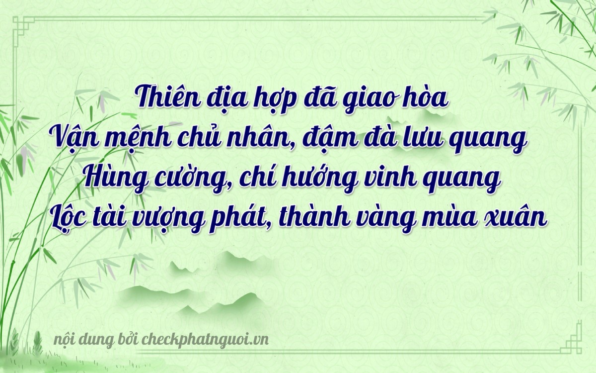 Bài thơ ý nghĩa cho <b>biển số 038A38480</b> tại website checkphatnguoi.vn
