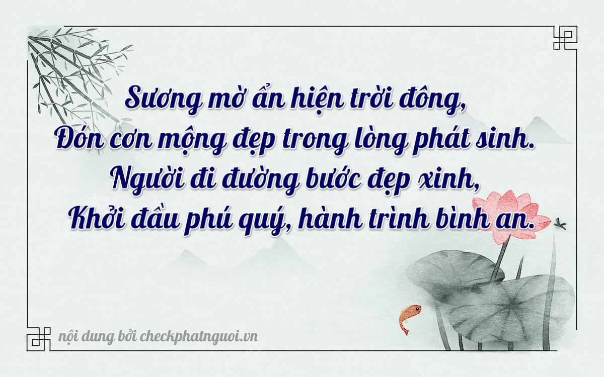 Bài thơ ý nghĩa cho <b>biển số 03968</b> tại website checkphatnguoi.vn