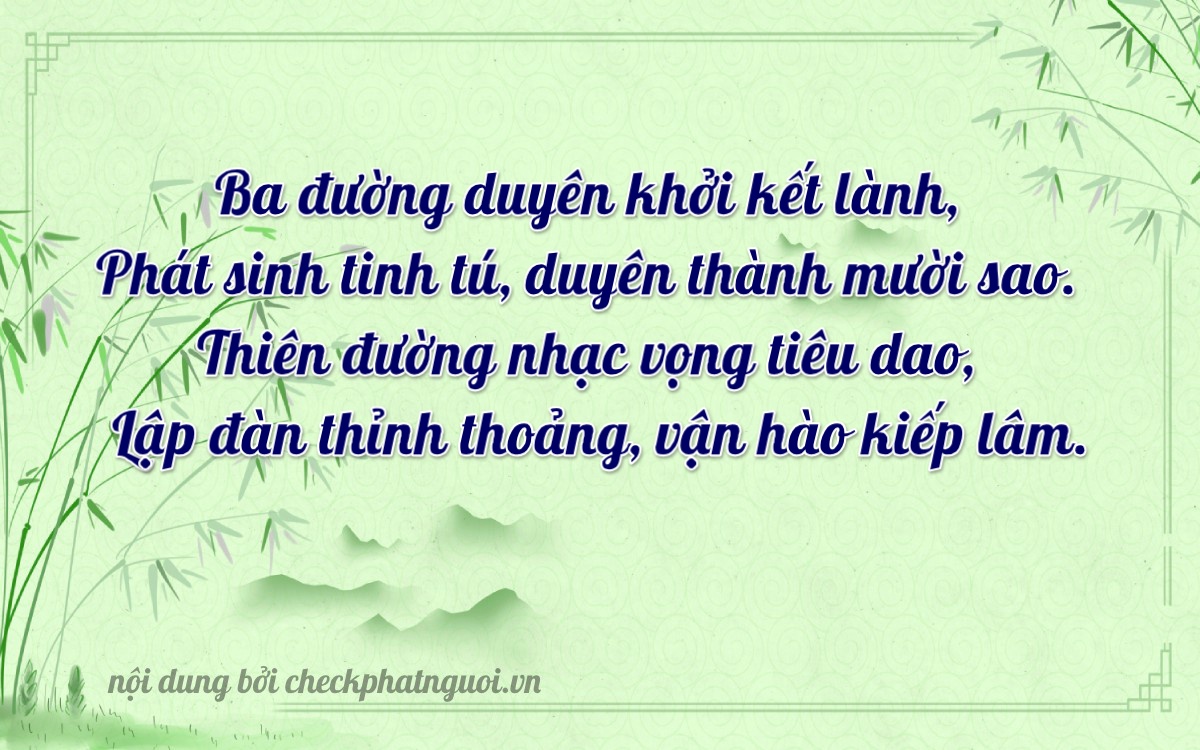 Bài thơ ý nghĩa cho <b>biển số 03998</b> tại website checkphatnguoi.vn