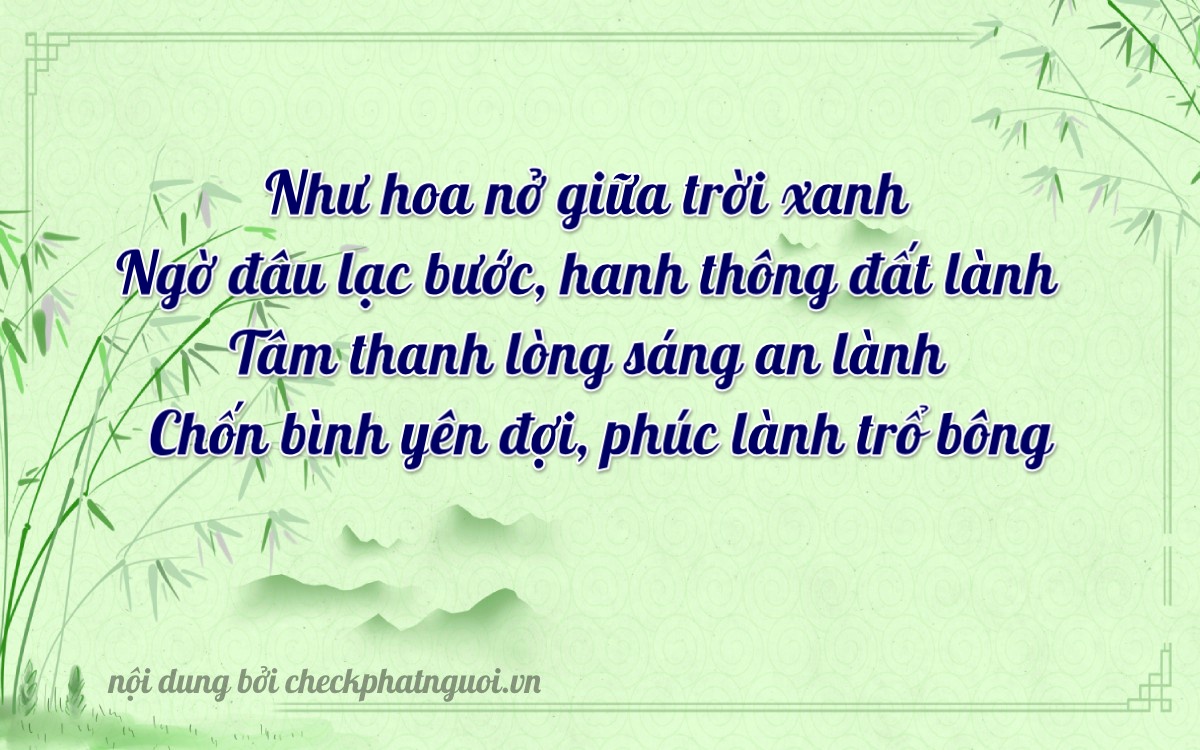 Bài thơ ý nghĩa cho <b>biển số 04789</b> tại website checkphatnguoi.vn
