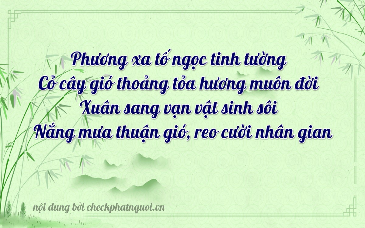 Bài thơ ý nghĩa cho <b>biển số 04920</b> tại website checkphatnguoi.vn