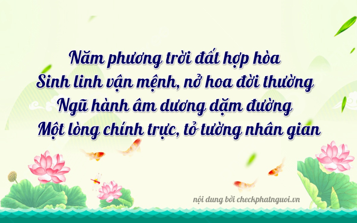 Bài thơ ý nghĩa cho <b>biển số 05015</b> tại website checkphatnguoi.vn