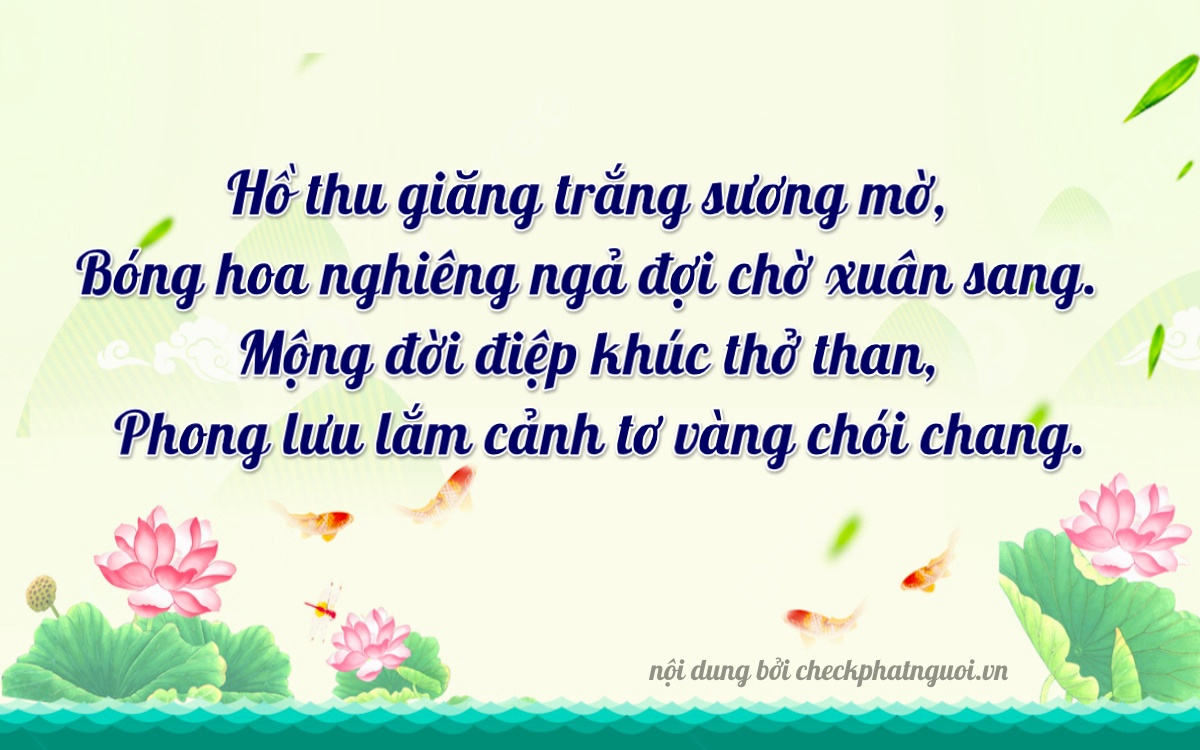 Bài thơ ý nghĩa cho <b>biển số 05019</b> tại website checkphatnguoi.vn