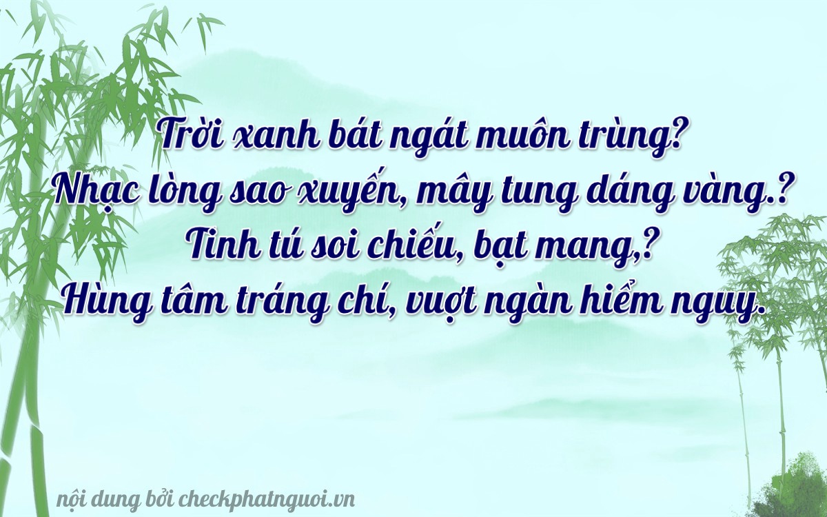 Bài thơ ý nghĩa cho <b>biển số 05354</b> tại website checkphatnguoi.vn
