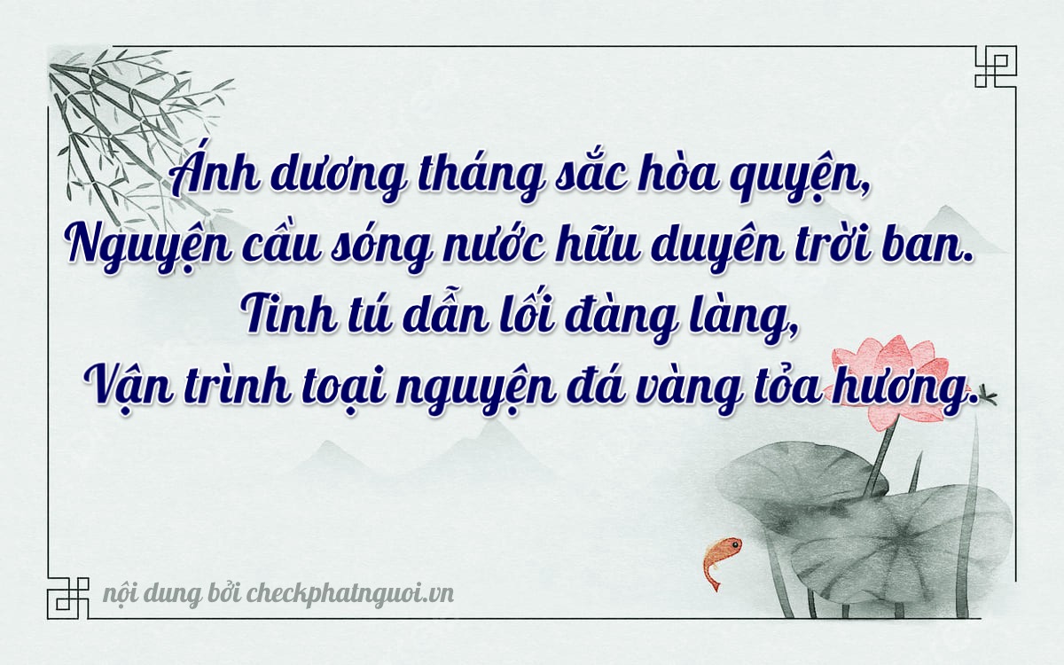 Bài thơ ý nghĩa cho <b>biển số 06066</b> tại website checkphatnguoi.vn