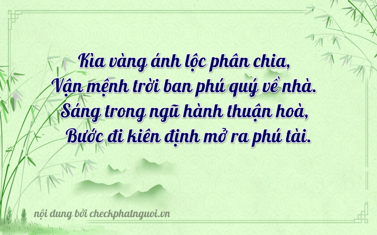 Bài thơ ý nghĩa cho <b>biển số 06130</b> tại website checkphatnguoi.vn