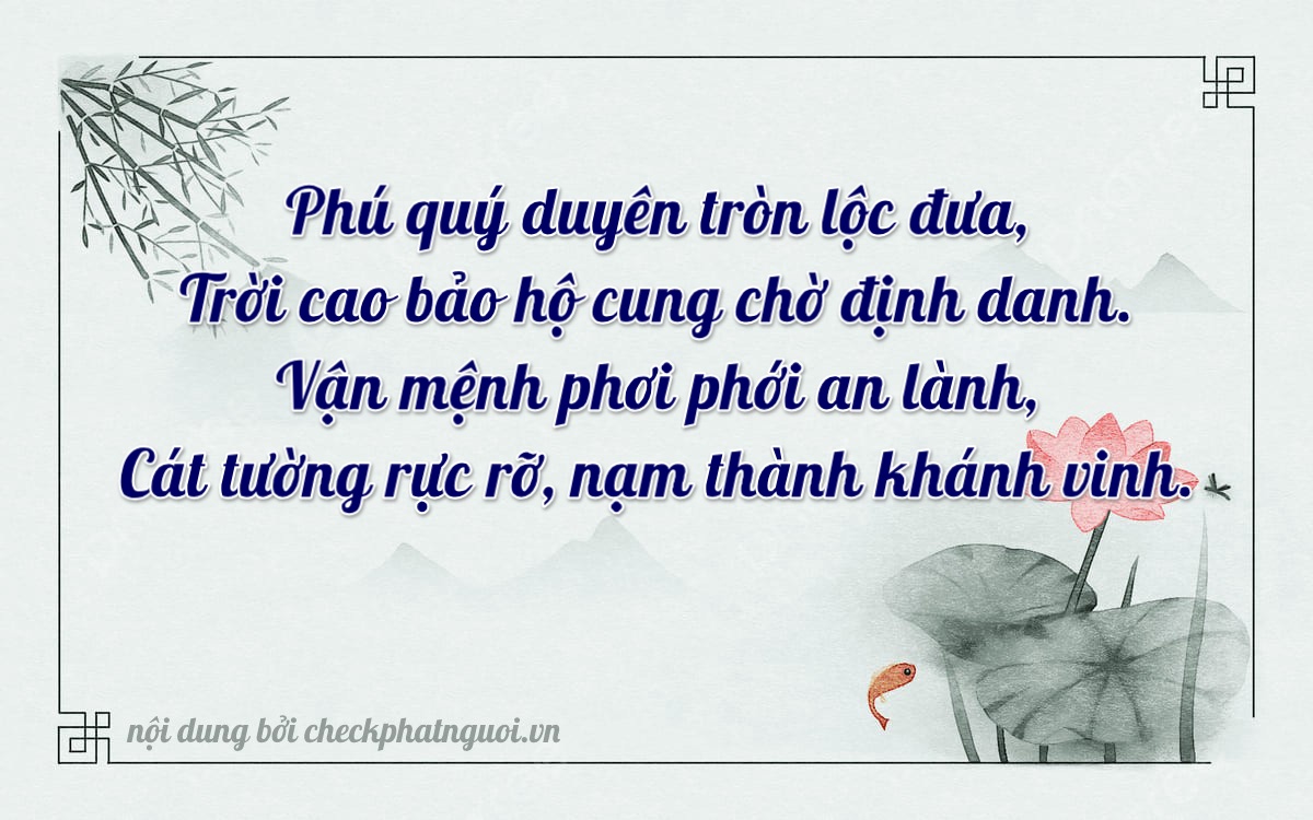 Bài thơ ý nghĩa cho <b>biển số 06322</b> tại website checkphatnguoi.vn