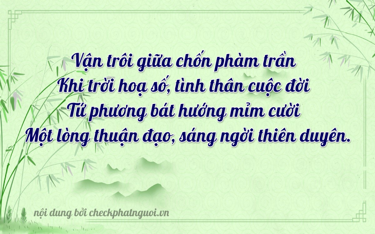 Bài thơ ý nghĩa cho <b>biển số 06512</b> tại website checkphatnguoi.vn