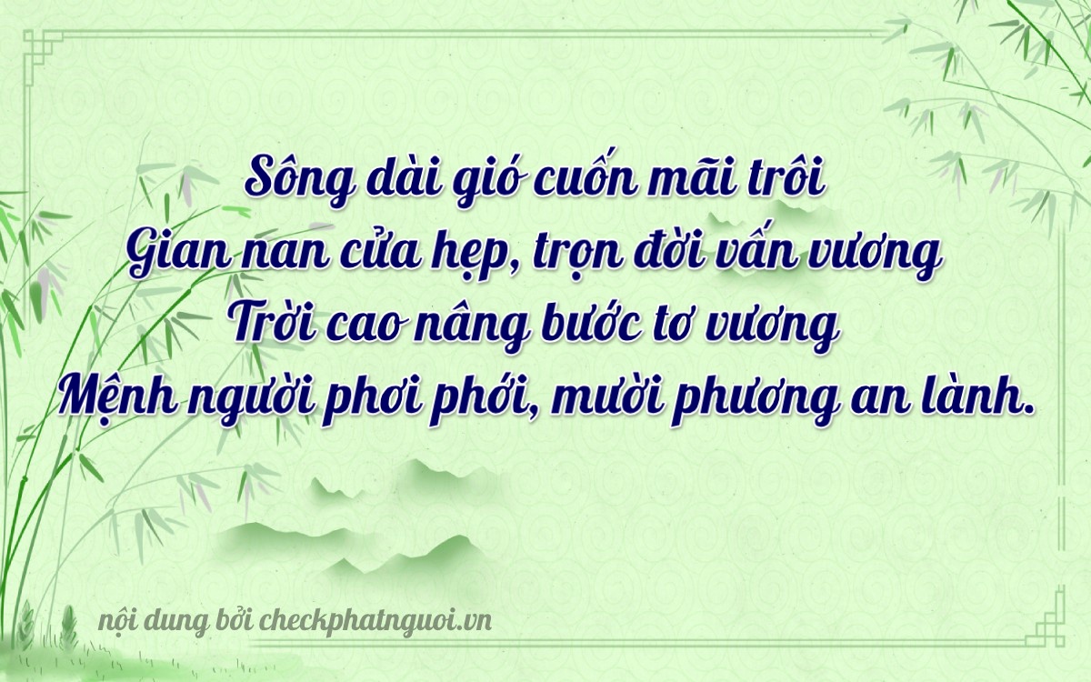 Bài thơ ý nghĩa cho <b>biển số 06855</b> tại website checkphatnguoi.vn