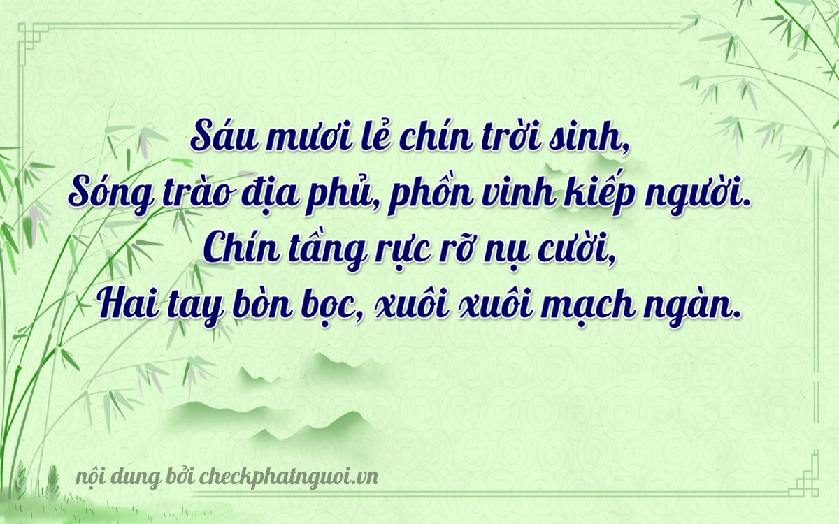 Bài thơ ý nghĩa cho <b>biển số 06929</b> tại website checkphatnguoi.vn