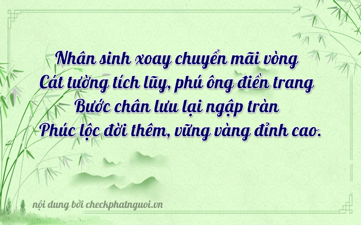 Bài thơ ý nghĩa cho <b>biển số 07000</b> tại website checkphatnguoi.vn