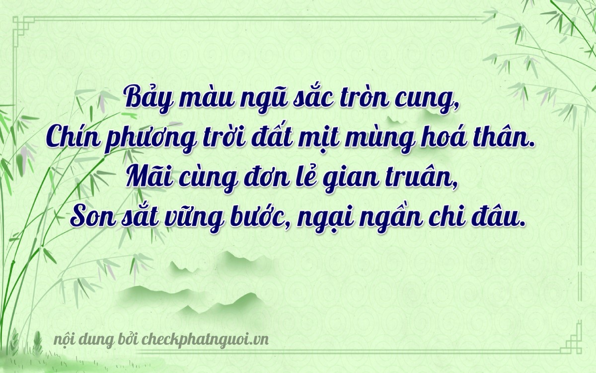 Bài thơ ý nghĩa cho <b>biển số 07396</b> tại website checkphatnguoi.vn