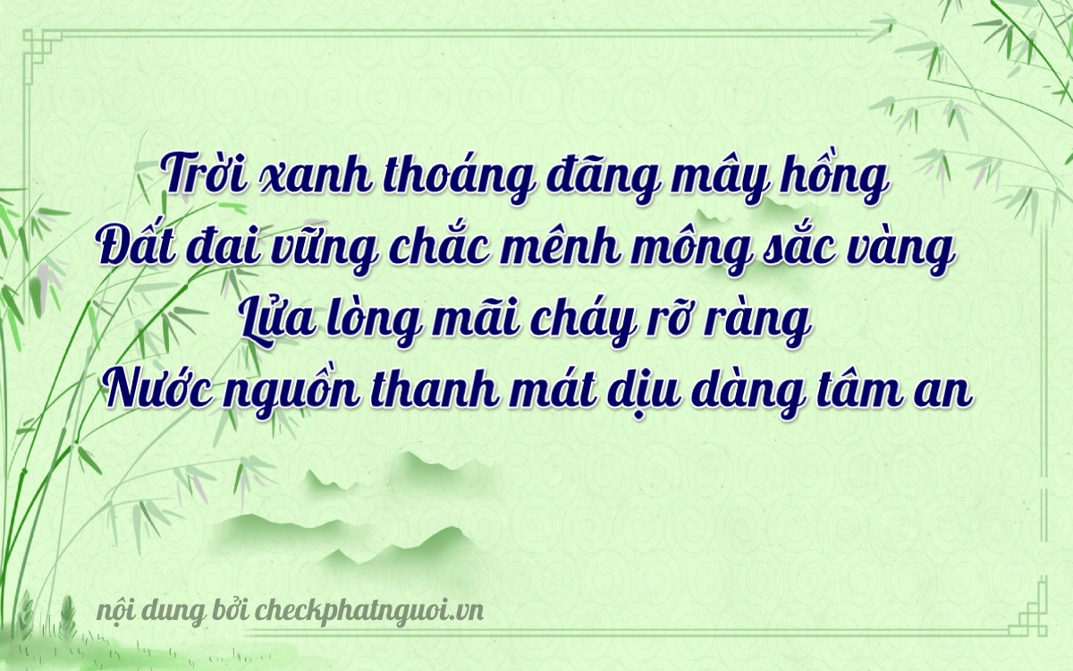 Bài thơ ý nghĩa cho <b>biển số 07560</b> tại website checkphatnguoi.vn