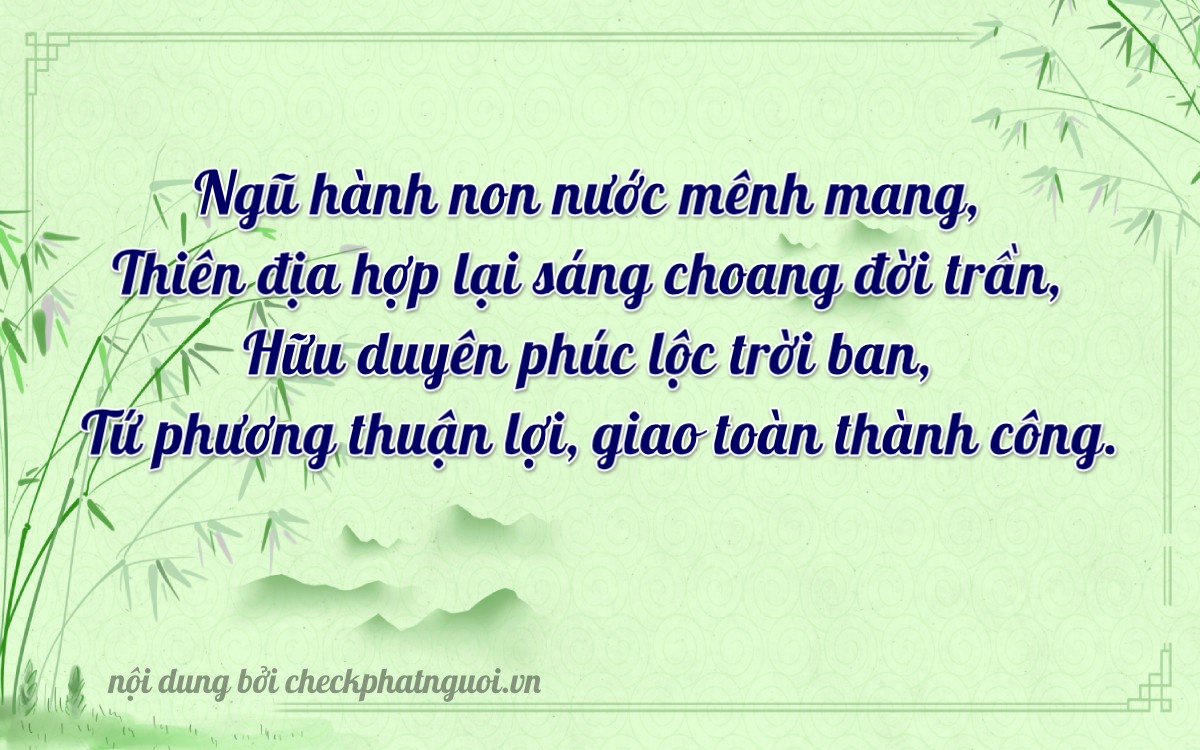 Bài thơ ý nghĩa cho <b>biển số 08055</b> tại website checkphatnguoi.vn