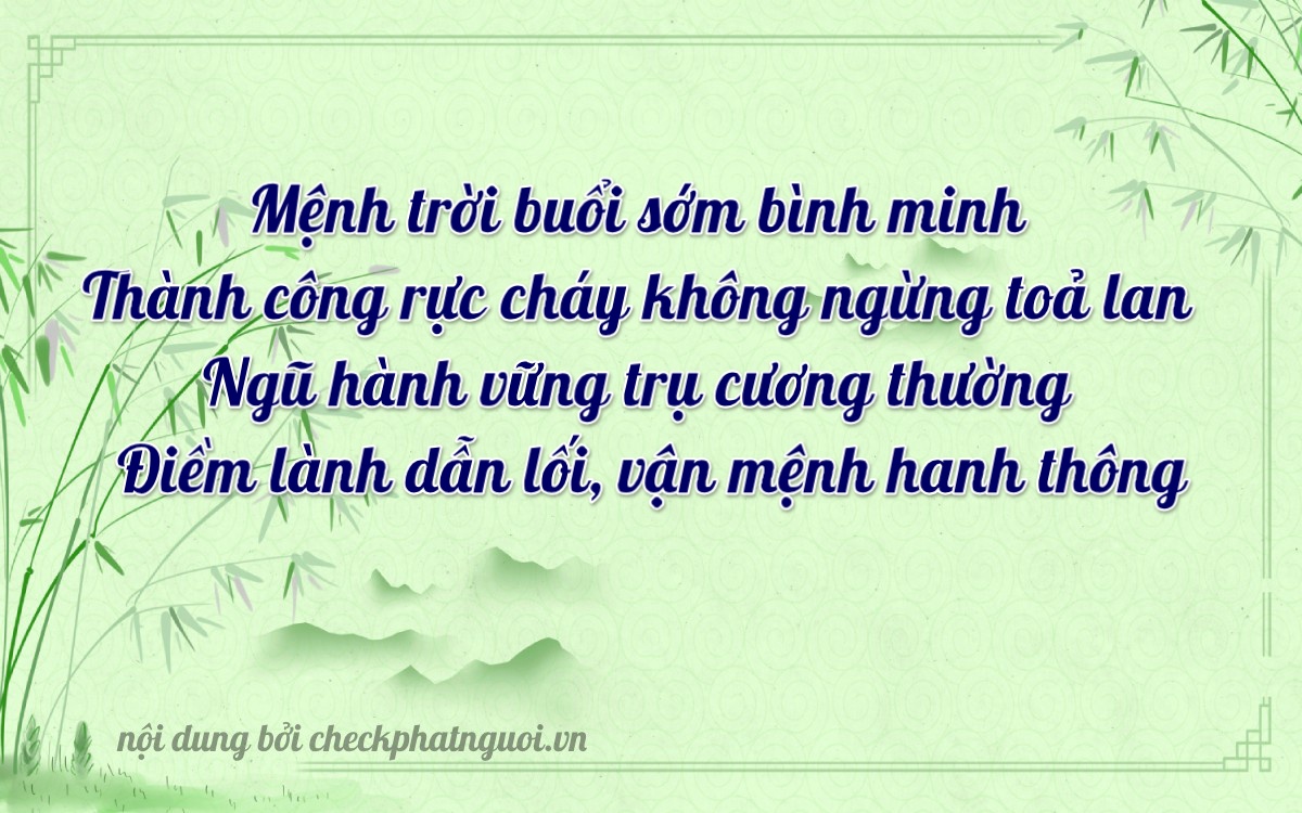 Bài thơ ý nghĩa cho <b>biển số 0989</b> tại website checkphatnguoi.vn