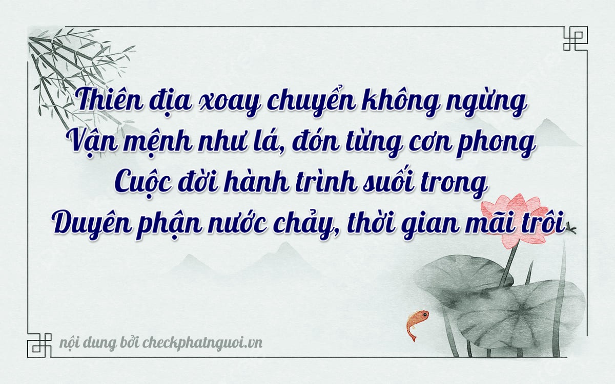 Bài thơ ý nghĩa cho <b>biển số 11090</b> tại website checkphatnguoi.vn