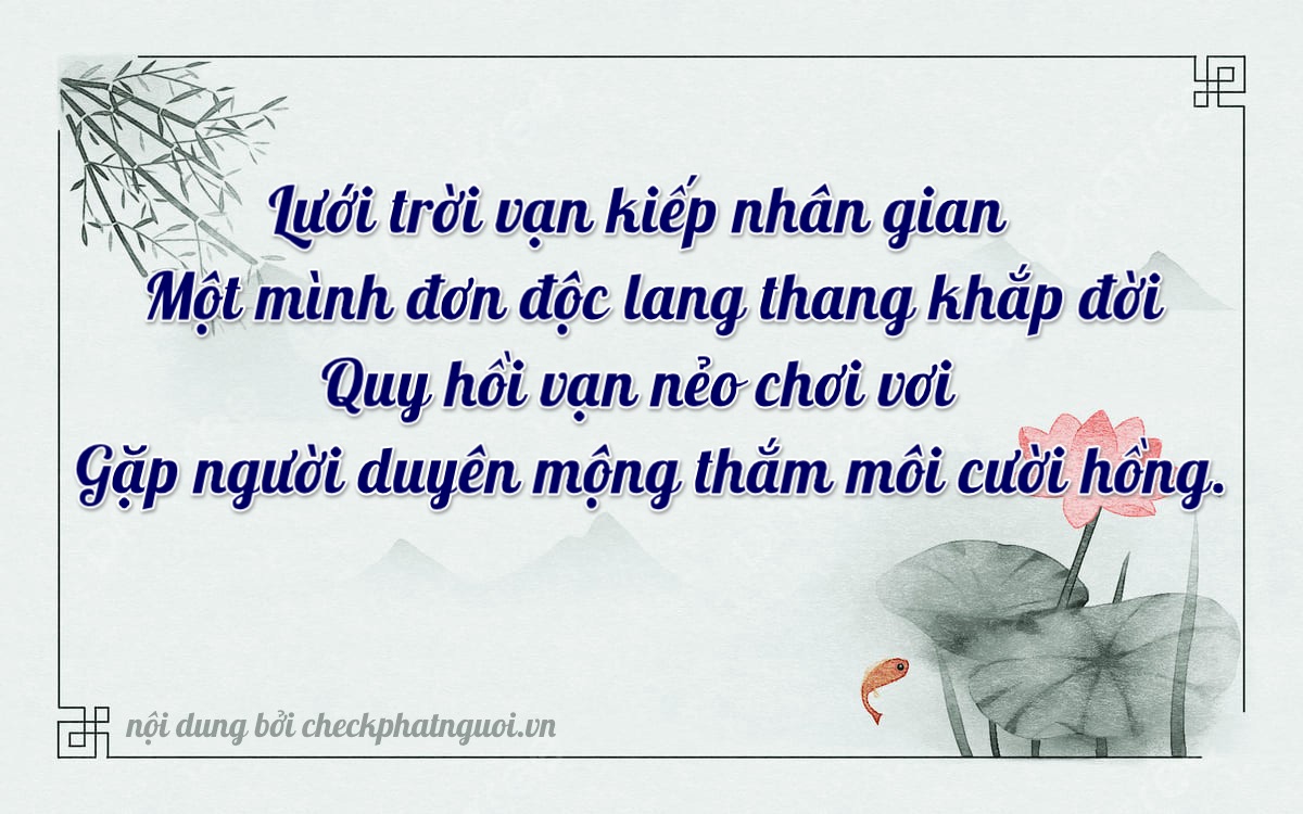 Bài thơ ý nghĩa cho <b>biển số 11115</b> tại website checkphatnguoi.vn