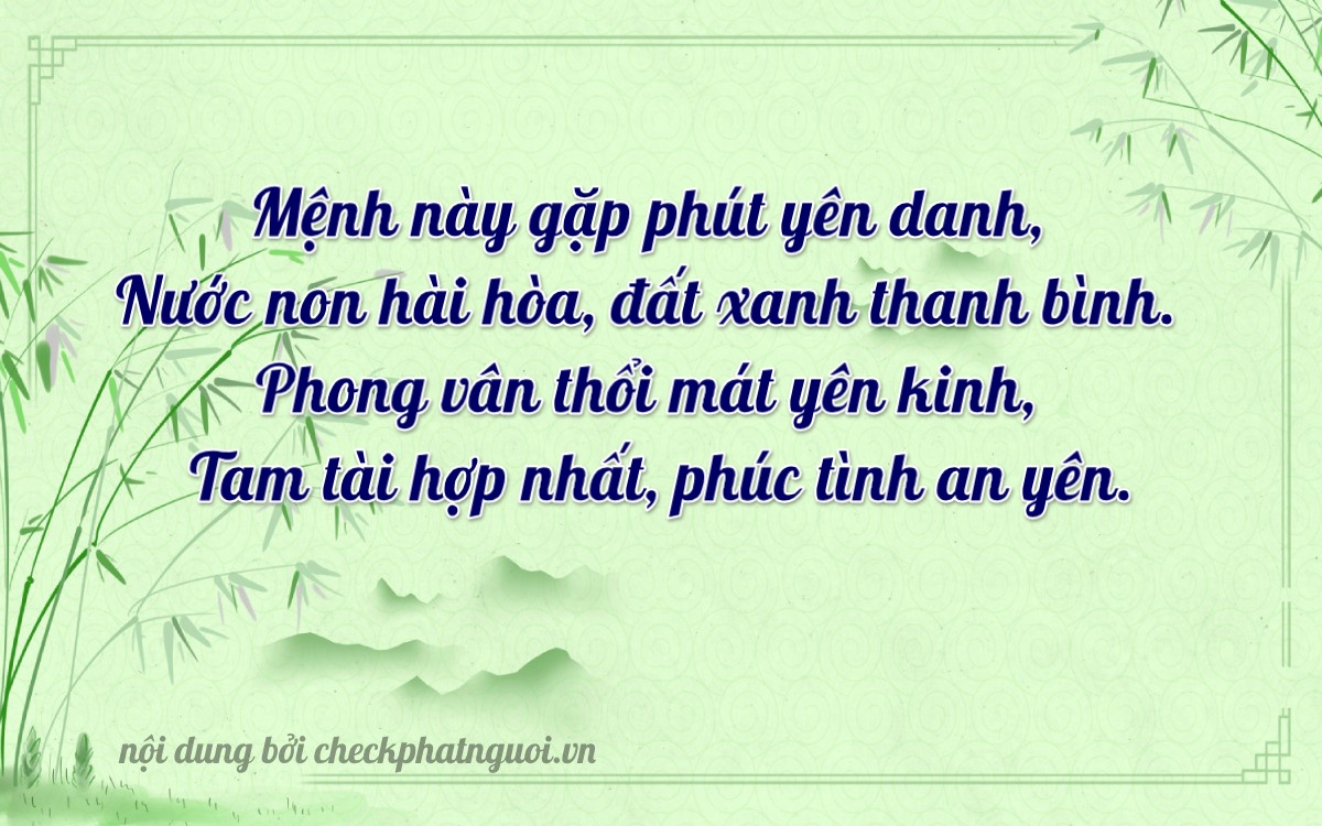 Bài thơ ý nghĩa cho <b>biển số 11117</b> tại website checkphatnguoi.vn