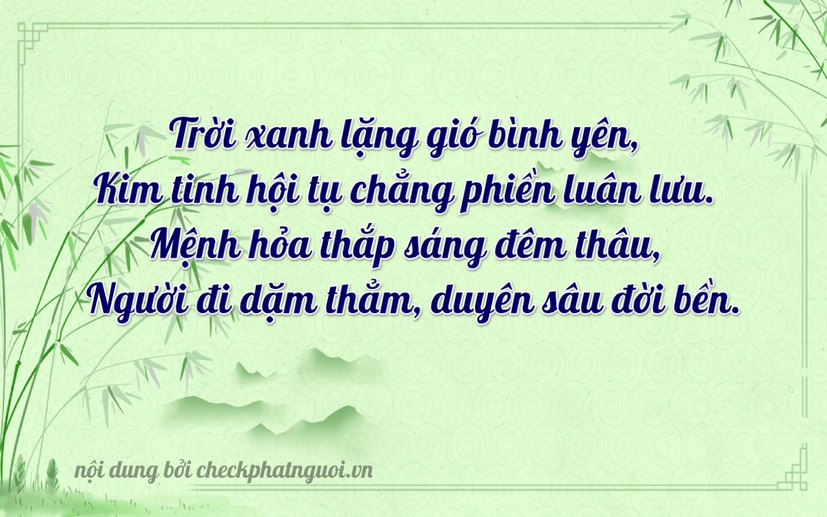 Bài thơ ý nghĩa cho <b>biển số 11A-01910</b> tại website checkphatnguoi.vn