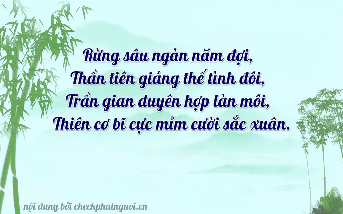 Bài thơ ý nghĩa cho <b>biển số 11A-04984</b> tại website checkphatnguoi.vn