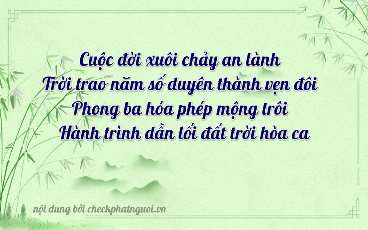 Bài thơ ý nghĩa cho <b>biển số 11A-05393</b> tại website checkphatnguoi.vn