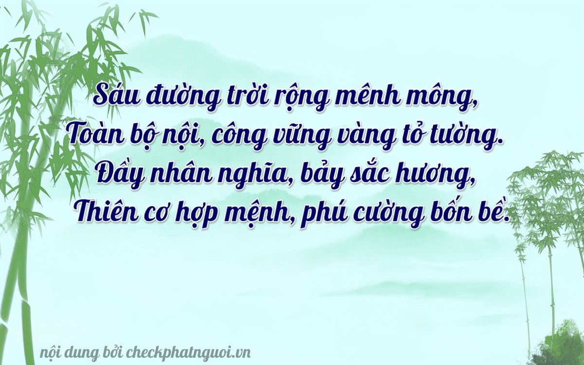 Bài thơ ý nghĩa cho <b>biển số 11A-06272</b> tại website checkphatnguoi.vn