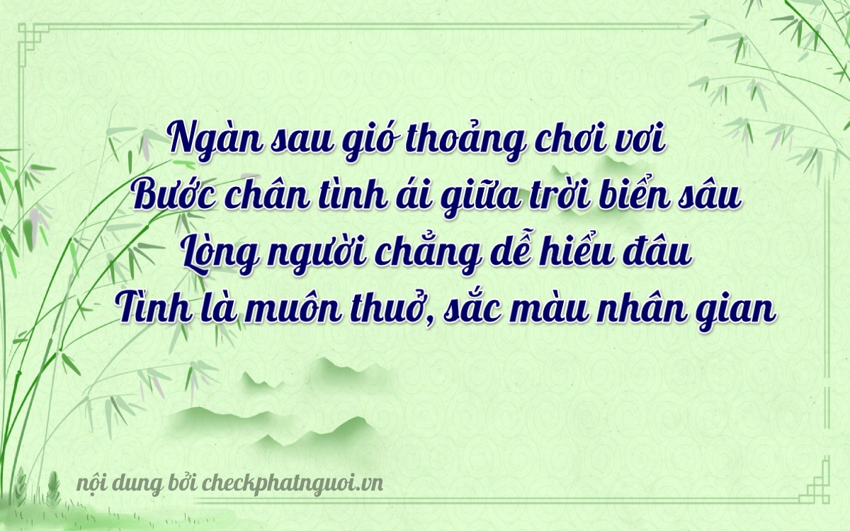 Bài thơ ý nghĩa cho <b>biển số 11A-10777</b> tại website checkphatnguoi.vn