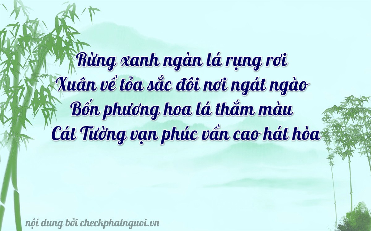 Bài thơ ý nghĩa cho <b>biển số 11A-11404</b> tại website checkphatnguoi.vn