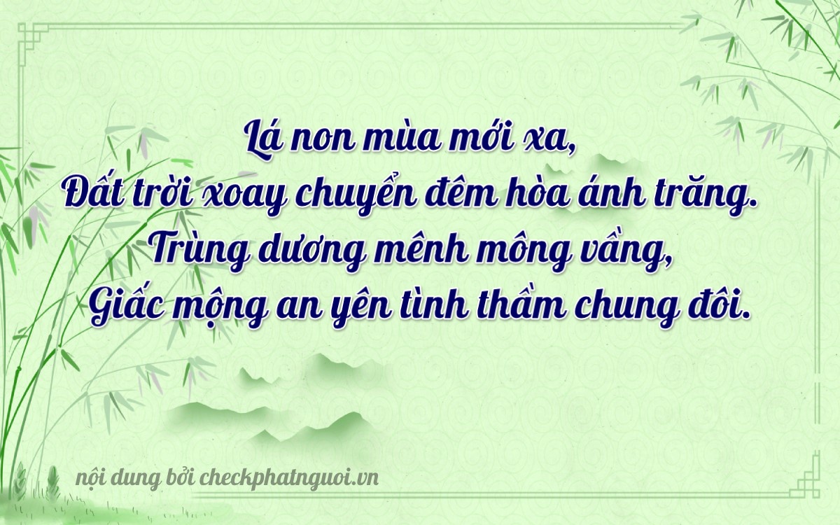 Bài thơ ý nghĩa cho <b>biển số 11A-12020</b> tại website checkphatnguoi.vn