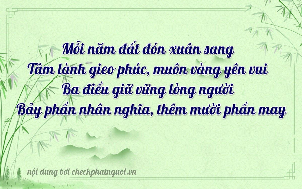 Bài thơ ý nghĩa cho <b>biển số 11A-13378</b> tại website checkphatnguoi.vn