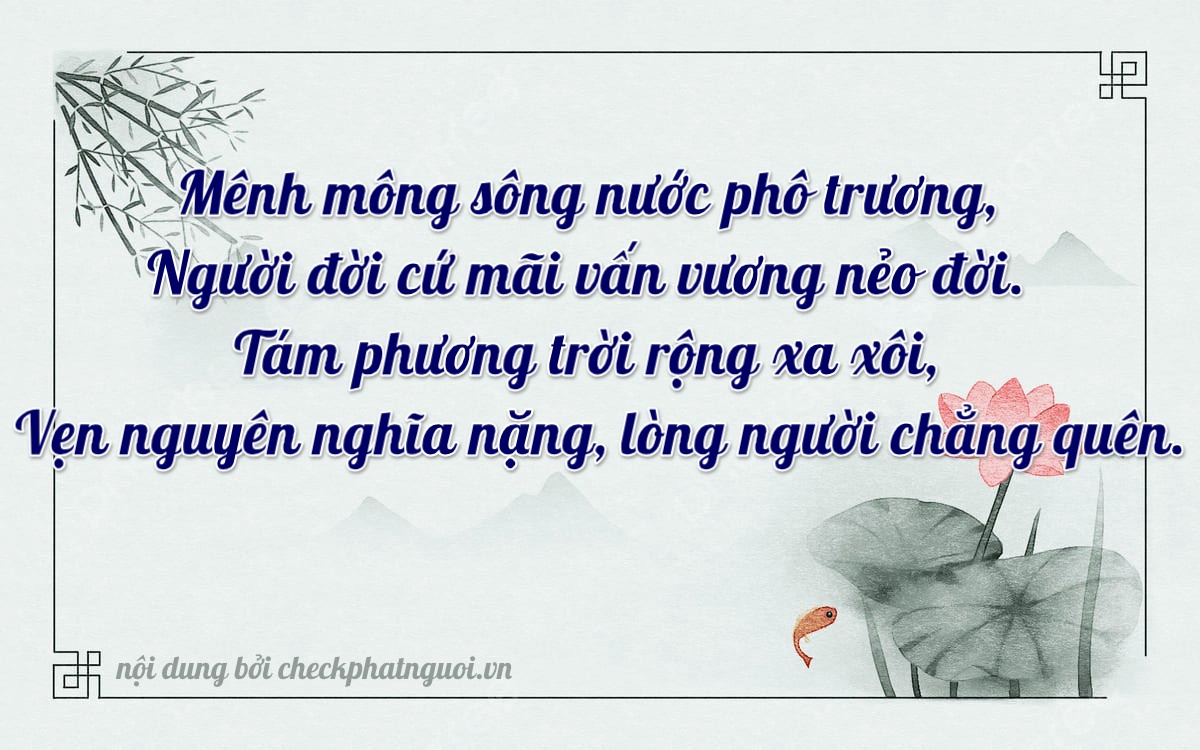 Bài thơ ý nghĩa cho <b>biển số 11A-15888</b> tại website checkphatnguoi.vn