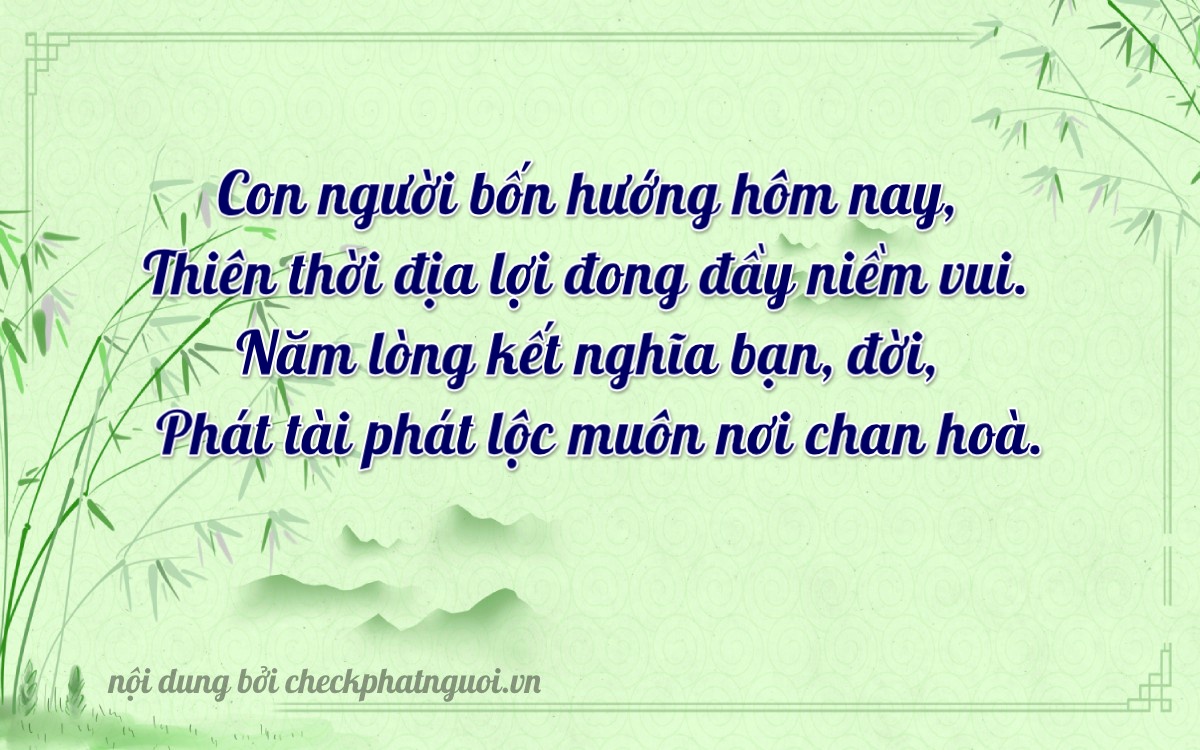 Bài thơ ý nghĩa cho <b>biển số 11AA-03423</b> tại website checkphatnguoi.vn