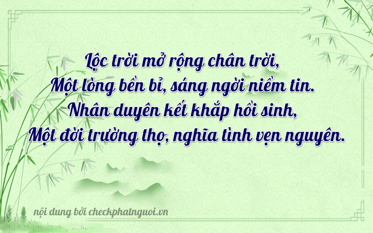 Bài thơ ý nghĩa cho <b>biển số 11AG-01111</b> tại website checkphatnguoi.vn