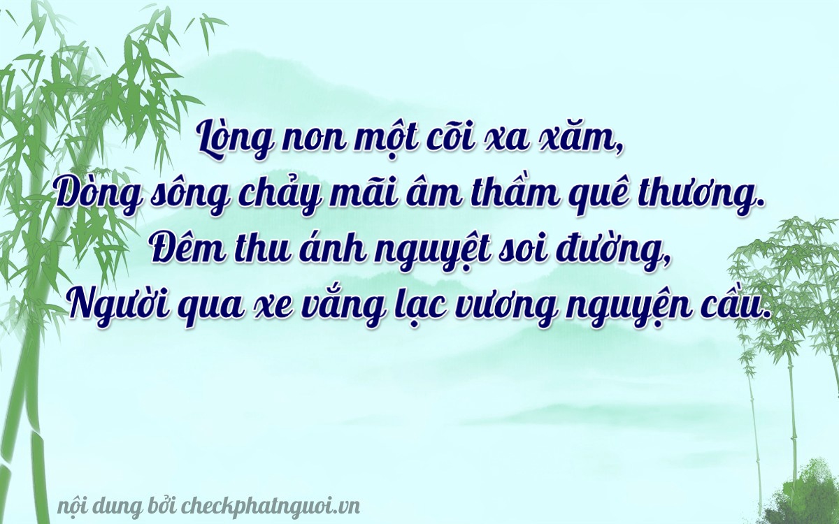 Bài thơ ý nghĩa cho <b>biển số 11B-02233</b> tại website checkphatnguoi.vn