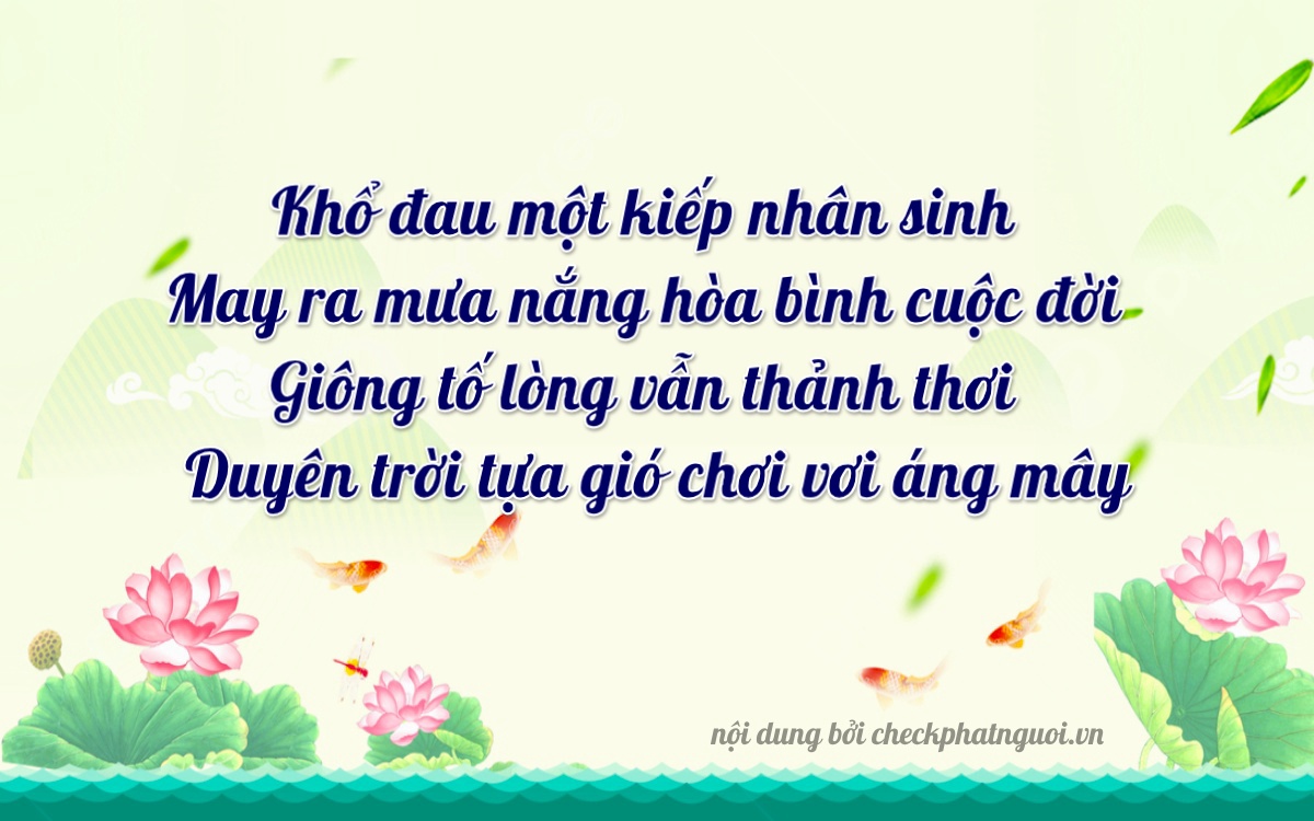 Bài thơ ý nghĩa cho <b>biển số 11C-01817</b> tại website checkphatnguoi.vn
