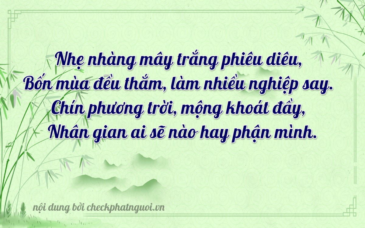 Bài thơ ý nghĩa cho <b>biển số 11C-04518</b> tại website checkphatnguoi.vn