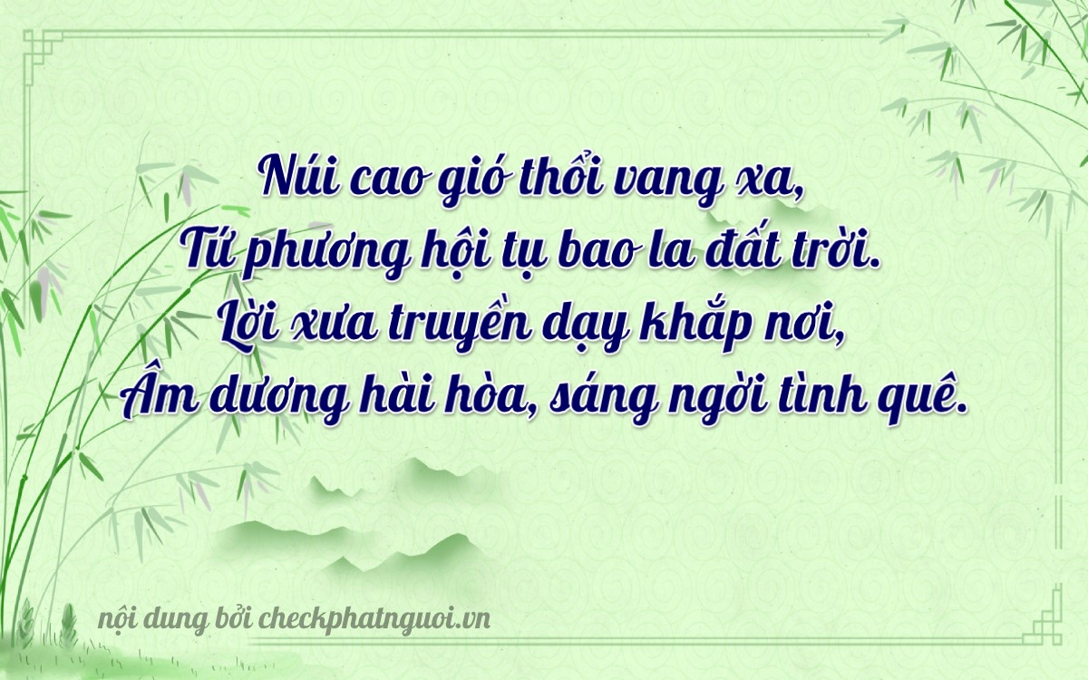Bài thơ ý nghĩa cho <b>biển số 11C-04657</b> tại website checkphatnguoi.vn