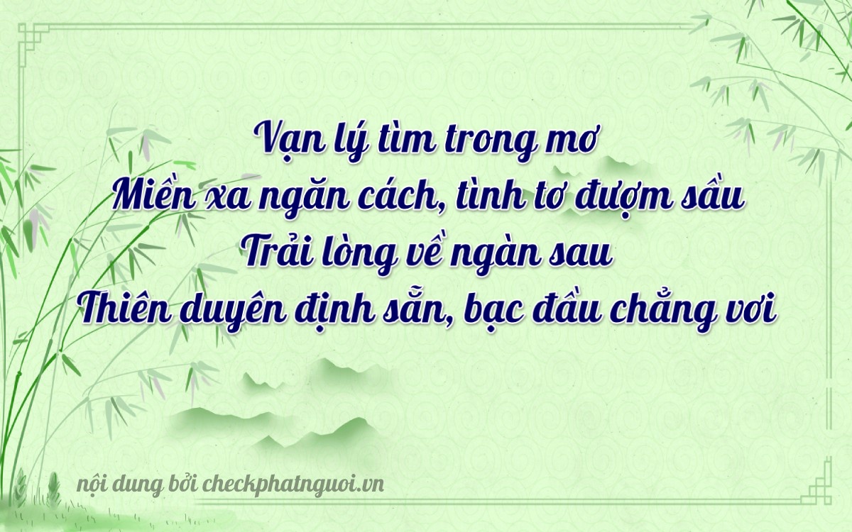 Bài thơ ý nghĩa cho <b>biển số 11H-11111</b> tại website checkphatnguoi.vn
